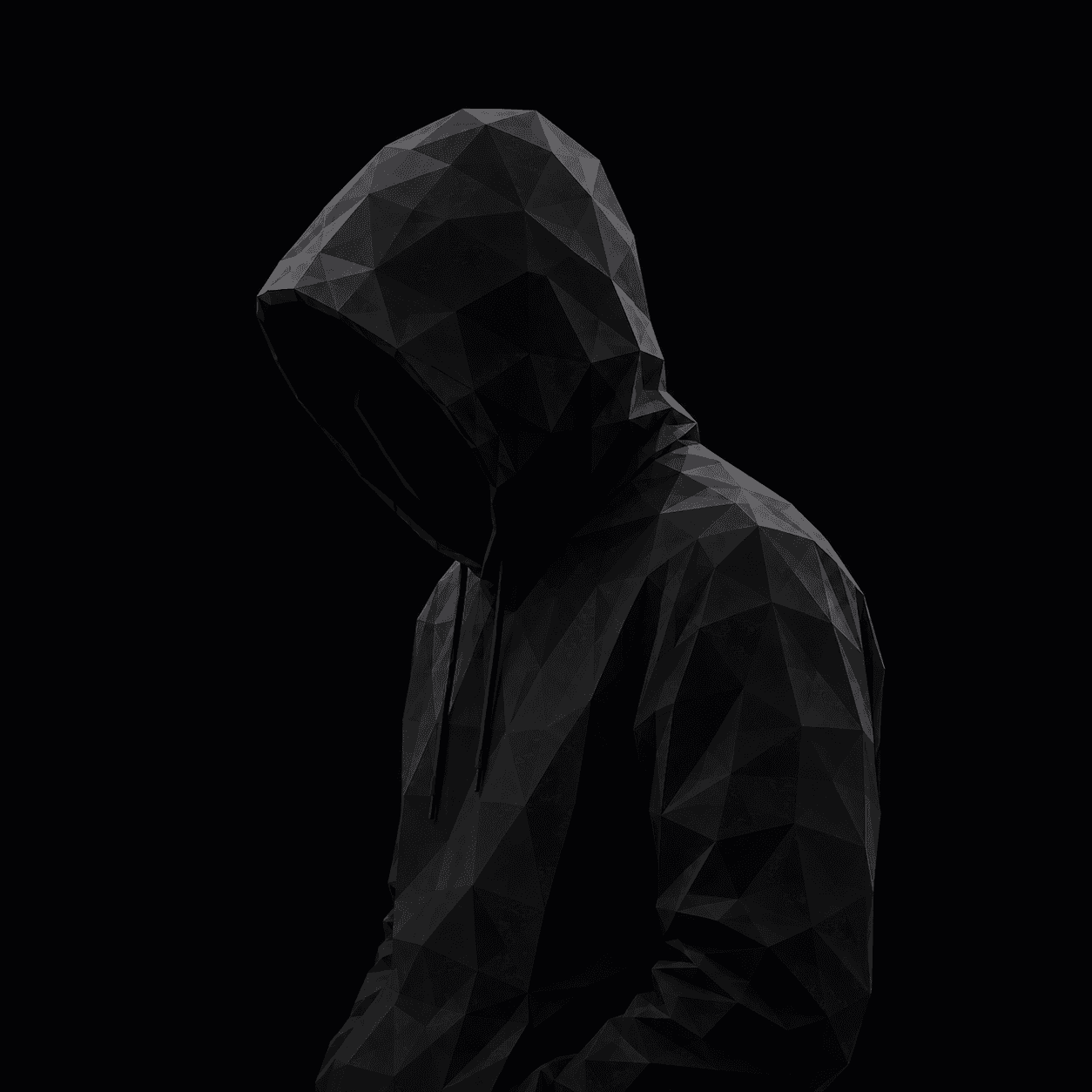 Person mit Hoodie